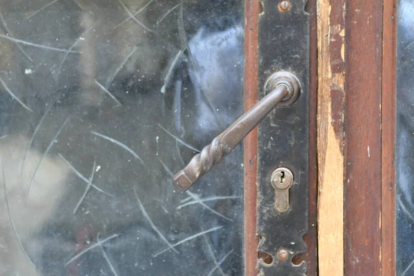 View Old Door Lock — Stock Photo, Image