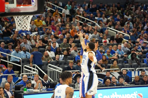 Orlando Magic Empfängt Sonntag Oktober 2019 Die Philadelphia 76Ers Amway — Stockfoto