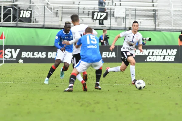 Rangers Corinthians Durante Copa Florida Spectrum Stadium Enero 2018 Orlando —  Fotos de Stock