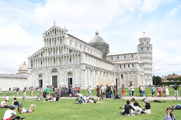 Vista Destino Turístico Italia Torre Inclinada Pisa — Foto de Stock