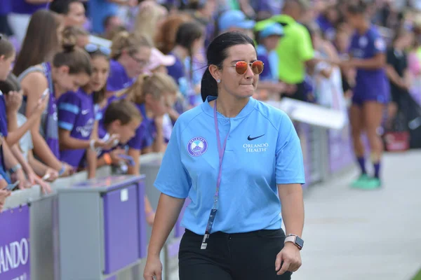 Orlando Pride 21 Temmuz 2018 'de Orlando Florida' daki Exploria Stadyumu 'nda Seattle Reign FC' ye ev sahipliği yapmaktadır. Fotoğraf: Marty Jean-Louis