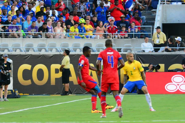 Brasil Enfrenta Haiti Durante Centenário Copa América Orlando Florida Camping — Fotografia de Stock