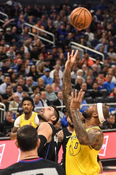 Orlando Magic, 28 Şubat 2019 Perşembe günü Orlando Florida 'daki Amway Center' da Golden State Warriors 'a ev sahipliği yaptı.. 