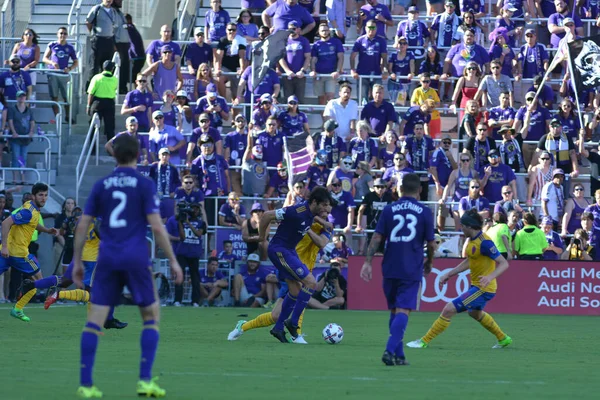 Orlando City Hostí Colorado Rapids Stadionu Orlando City Orlandu Floridě — Stock fotografie