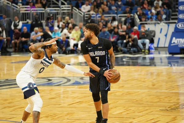 Orlando Magic Menjadi Tuan Rumah Bagi Minnesota Timberwolves Amway Center — Stok Foto