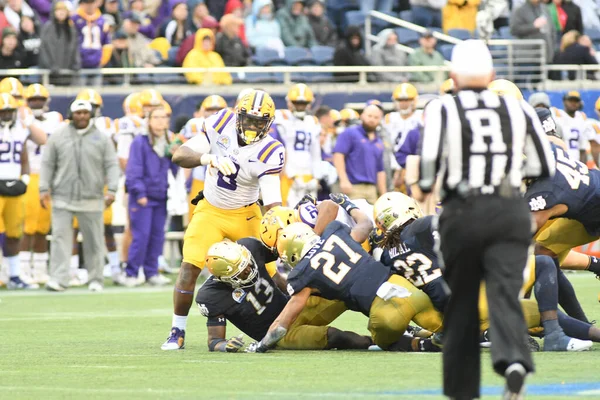 Notre Dame Face Lsu Citrus Bowl Camping World Stadium Orlando — Stock Photo, Image