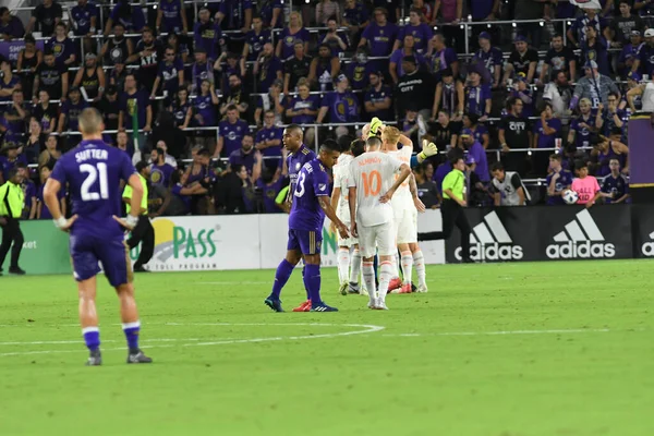 Orlando City Hospeda Atlanta United Exploria Stadium Agosto 2018 Orlando — Fotografia de Stock