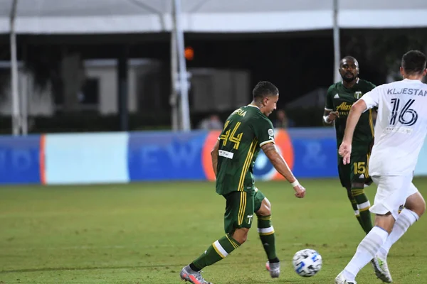 Galaxy Enfrenta Portland Timbers Durante Mls Back Tournament Espn Wild — Fotografia de Stock