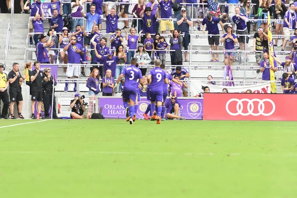 Orlando City, 31 Mart 2018 'de Orlando Florida' daki Exploria Stadyumu 'nda New York Red Bulls' a ev sahipliği yaptı..  