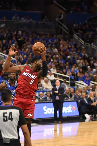 Orlando Magic Host Miami Heat Amway Center Στο Ορλάντο Της — Φωτογραφία Αρχείου