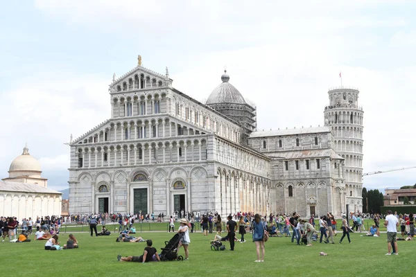Vista Destino Turístico Itália Torre Inclinada Pisa — Fotografia de Stock