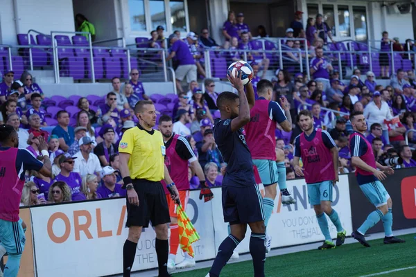 Orlando City Recebe Vancouver Whitecaps Orlando City Stadium Sábado Abril — Fotografia de Stock