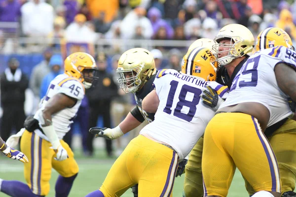 Notre Dame Gegen Lsu Während Des Citrus Bowl Camping World — Stockfoto