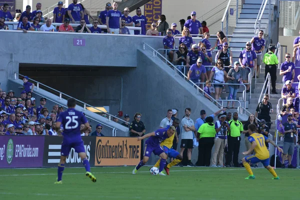 Orlando City Hostí Colorado Rapids Stadionu Orlando City Orlandu Floridě — Stock fotografie