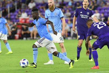 Orlando City 26 Temmuz 2018 'de Florida Exploria Stadyumu' nda NYC FC 'ye ev sahipliği yaptı. Fotoğraf: Marty Jean-Louis
