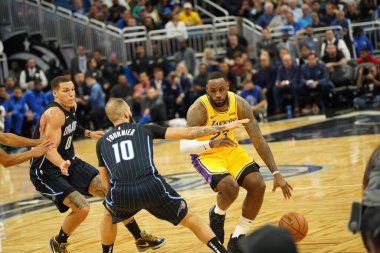 Orlando Magic 11 Aralık 2019 Çarşamba günü Orlando Forida 'daki Amway Center' da Los Angeles Lakers 'a ev sahipliği yaptı..  