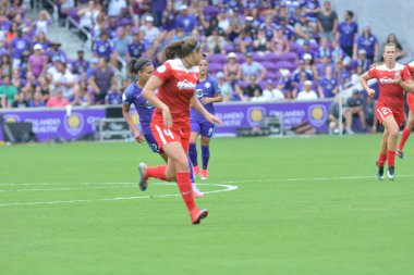 Orlando Pride 22 Nisan 2017 'de Orlando City Stadyumu' nda Washington Spirit 'e ev sahipliği yaptı..  