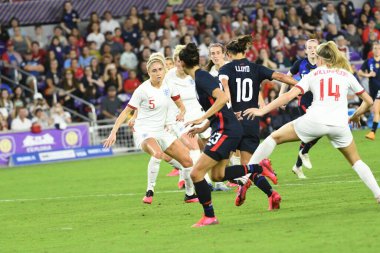 5 Mart 2020 'de Orlando Florida' daki Exploria Stadyumu 'nda düzenlenen 2020 SheBelieves Kupası' nda ABD - İngiltere Karşılaşması 