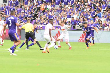Orlando City, 31 Mart 2018 'de Orlando Florida' daki Exploria Stadyumu 'nda New York Red Bulls' a ev sahipliği yaptı..  