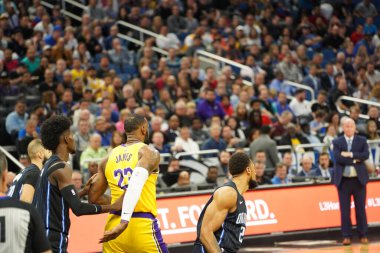 Orlando Magic 11 Aralık 2019 Çarşamba günü Orlando Forida 'daki Amway Center' da Los Angeles Lakers 'a ev sahipliği yaptı. Fotoğraf: Marty Jean-Louis