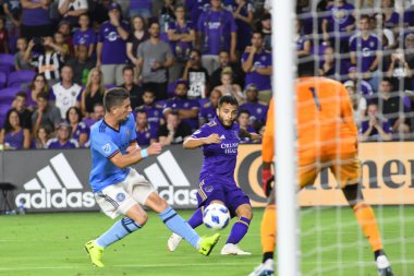 Orlando City 26 Temmuz 2018 'de Florida Exploria Stadyumu' nda NYC FC 'ye ev sahipliği yaptı. Fotoğraf: Marty Jean-Louis