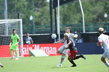 Toronto FC, 13 Temmuz 2020 tarihinde Orlando Florida 'daki ESPN Wild World of Sports' ta düzenlenen MLS Back Tournament sırasında D.C. United ile karşılaştı. Fotoğraf: Marty Jean-Louis