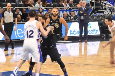 Orlando Magic, Philadelphia 76ers 'ı 25 Mart 2019' da Orlando Florida 'daki Amway Arena' da ağırlıyor..