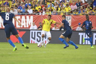 ABD Kolombiya 'ya karşı Raymond James Stadyumu' nda 11 Ekim 2018 'de.  