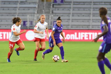 Orland Pride, 25 Ağustos 2018 'de Orlando Florida' daki Exploria Stadyumu 'nda Chicago Red Stars' a ev sahipliği yapıyor..  