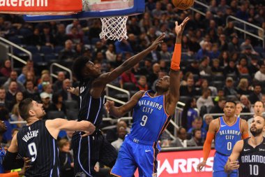 Orlando Magic 29 Ocak 2019 'da Orlando Florida' daki Amway Center 'da OklahomaCity Thunder' a ev sahipliği yaptı. 