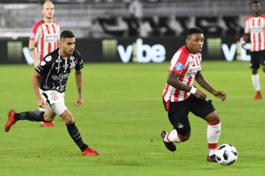 Korintliler, 10 Ocak 2018 'de Orlando City Stadyumu' nda düzenlenen Florida Kupası 'nda PSV Eindhoven' a karşı.