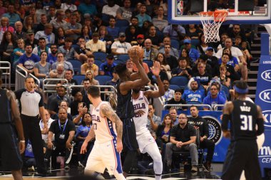 Orlando Magic, Philadelphia 76ers 'ı 14 Kasım 2018' de Orlando Florida 'daki Amway Center' da ağırlıyor..