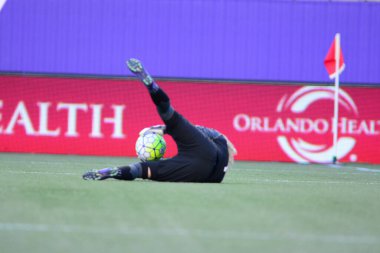 Orlando Pride sunucusu Houston Dash 23 Haziran 2016 'da Orlando Florida' daki Dünya Kampı Stadyumu 'nda..