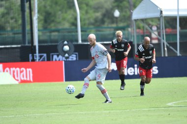 Toronto FC, 13 Temmuz 2020 tarihinde Orlando Florida 'daki ESPN Wild World of Sports' ta düzenlenen MLS Back Tournament sırasında D.C. United ile karşılaştı. Fotoğraf: Marty Jean-Louis
