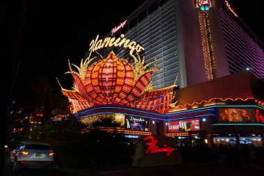 Gece Las Vegas Nevada 'nın manzarası