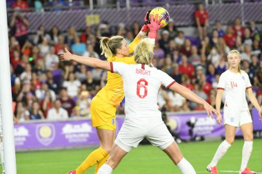 5 Mart 2020 'de Orlando Florida' daki Exploria Stadyumu 'nda düzenlenen 2020 SheBelieves Kupası' nda ABD - İngiltere Karşılaşması 