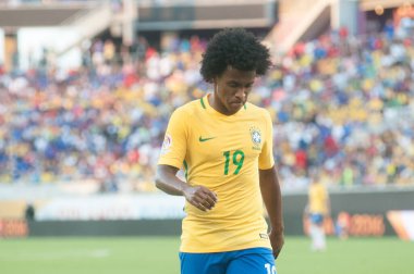 Brezilya, 8 Haziran 2016 tarihinde Orlando Florida 'daki Copa America Centenario' da Haiti ile karşılaştı.. 