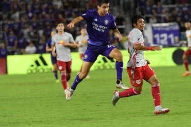 Orlando City 21 Temmuz 2019 tarihinde Florida, Orlando 'da Exploria Stadyumu' nda New York Red Bulls 'a ev sahipliği yaptı..