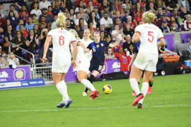 5 Mart 2020 'de Orlando Florida' daki Exploria Stadyumu 'nda düzenlenen 2020 SheBelieves Kupası' nda ABD - İngiltere Karşılaşması 