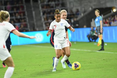 5 Mart 2020 'de Orlando Florida' daki Exploria Stadyumu 'nda düzenlenen 2020 SheBelieves Kupası' nda ABD - İngiltere Karşılaşması 