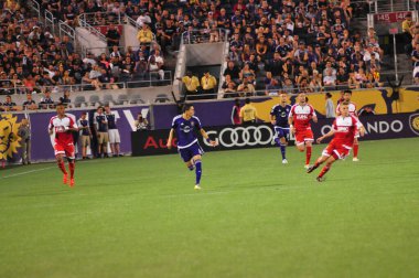 Orlando City SC, 8 Mayıs 2015 'te Florida' daki Kamp Dünyası Stadyumu 'nda Los Angeles Galaksisi' ne ev sahipliği yaptı.. 