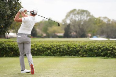 8 Mart 2020 'de Orlando Florida' daki Bay Hill Kulübü 'nde Arnold Palmer Davetiye Turu sırasında. 