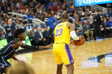 Orlando Magic 11 Aralık 2019 Çarşamba günü Orlando Forida 'daki Amway Center' da Los Angeles Lakers 'a ev sahipliği yaptı..  