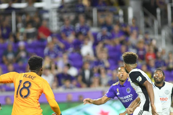 Orlando City Hospeda Philadelphia Union Exploria Stadium Orlando Florida Setembro — Fotografia de Stock