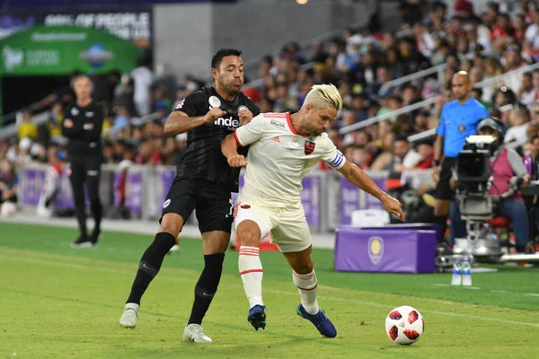 Flamengo Eintracht Frankfurt Στο Orlando City Stadium Σάββατο Ιανουαρίου 2019 — Φωτογραφία Αρχείου