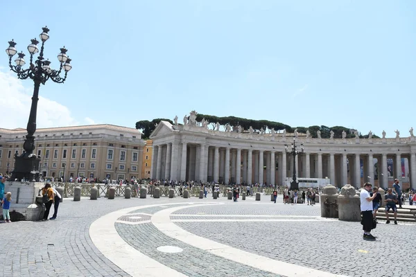 Pohled Hlavní Náměstí Vatikánu Itálie — Stock fotografie