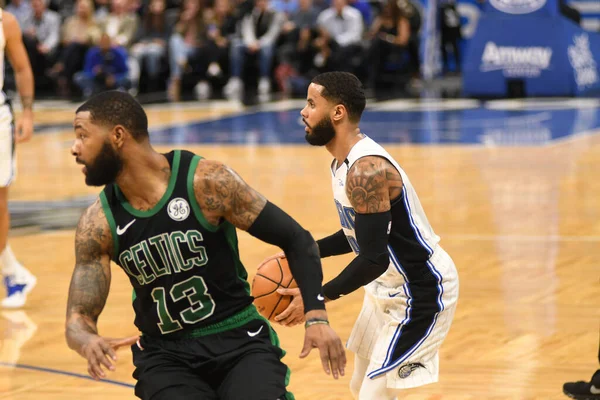 Orlando Magic Otthont Boston Celtics Amway Stadium Szombat Január 2019 — Stock Fotó