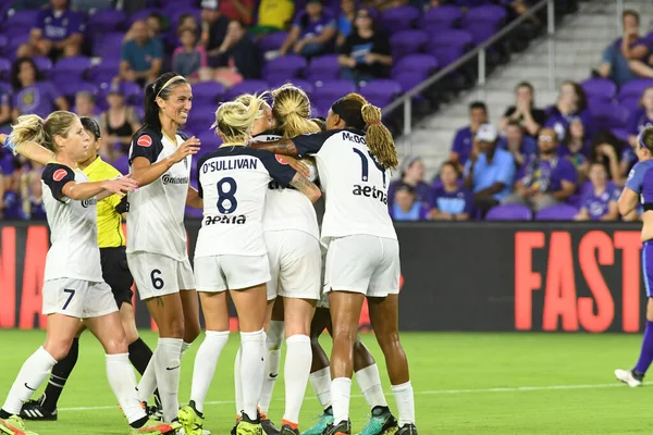 Orlando Pride, 23 Mayıs 2018 'de Orlando Florida' daki Exploria Stadyumu 'nda Kuzey Carolina Cesareti' ne ev sahipliği yapmaktadır..  