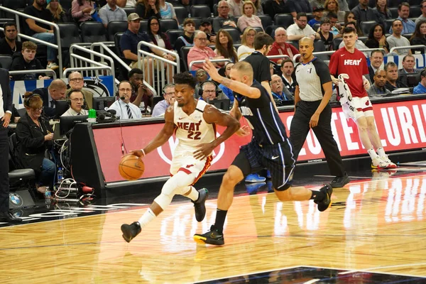 Basket Match Nba Säsong Orlando Magic Miami Värme Januari 2020 — Stockfoto