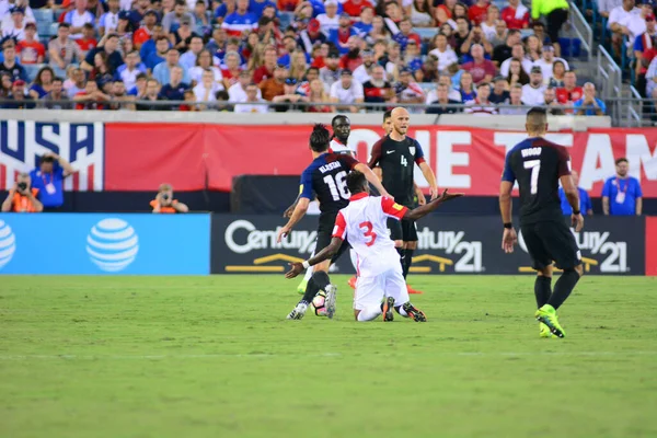 Usa Gospodarz Drużyny Piłkarskiej Trinidad Tobago Everbank Field Jacksonville Floryda — Zdjęcie stockowe